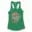 Innikki Plan - Burger Women's Racerback Tank in Solid Kelly Green Color